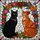 Cat Lovers' Vibrant Stained Glass Black Cat Orange Tabby Tiffany Floral Mosaic Stained Glass Suncatcher - 6