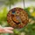 Nature Lovers' Intricate Tiffany Style Stained Glass Quail Pheasant Mosaic Art Jewel Tones Orange Yellow Red Stained Glass Suncatcher - 2