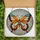Butterfly Lovers' Intricate Tiffany Stained Glass Butterfly Mosaic Art, Light Blue Orange Brown Jewel Tones Stained Glass Suncatcher - 5