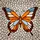 Butterfly Lovers' Intricate Tiffany Stained Glass Butterfly Mosaic Art, Light Blue Orange Brown Jewel Tones Stained Glass Suncatcher - 6
