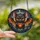Fantasy Art Lovers' Whimsical Tiffany Stained Glass Baby Bat Glowing Red Heart Cosmic Night Sky Stained Glass Suncatcher - 2