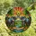 Art Enthusiasts' Tiffany Stained Glass Elephant Heart Tropical Jewel Tone Mosaic Stained Glass Suncatcher - 4