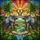 Art Enthusiasts' Tiffany Stained Glass Elephant Heart Tropical Jewel Tone Mosaic Stained Glass Suncatcher - 6