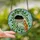 Cat Lovers' Intricate Stained Glass Sleeping Black Cat Orange Tabby Climbing Vines Sky Blue Mosaic Stained Glass Suncatcher - 2