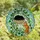 Cat Lovers' Intricate Stained Glass Sleeping Black Cat Orange Tabby Climbing Vines Sky Blue Mosaic Stained Glass Suncatcher - 4