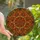 Art Enthusiasts' Tiffany Style Stained Glass Sunflower Mandala Mosaic in Golden Yellow, Burnt Orange, Forest Green Stained Glass Suncatcher - 1