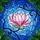 Women's Tiffany Style Pink Magnolia Bloom Emerald Green Fuchsia Art Nouveau Mosaic Stained Glass Suncatcher - 6