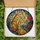 Nature Lovers' Tiffany Stained Glass Giraffe Mother & Calf Floral Botanical Mosaic Amber Gold Blue Purple Red Stained Glass Suncatcher - 5