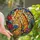 Nature Lovers' Tiffany Stained Glass Giraffe Mother & Calf Floral Botanical Mosaic Amber Gold Blue Purple Red Stained Glass Suncatcher - 1