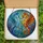 Ocean Enthusiasts' Vibrant Tiffany Stained Glass Seahorses Mosaic with Warm & Cool Jewel Tones, Intricate Water Patterns & Black Lead Lines Stained Glass Suncatcher - 5
