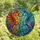 Ocean Enthusiasts' Vibrant Tiffany Stained Glass Seahorses Mosaic with Warm & Cool Jewel Tones, Intricate Water Patterns & Black Lead Lines Stained Glass Suncatcher - 4
