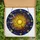 Celestial Art Lovers' Vibrant Stained Glass Sun Moon Jewel Tone Mosaic Pattern Stained Glass Suncatcher - 5
