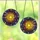 Celestial Art Lovers' Vibrant Stained Glass Sun Moon Jewel Tone Mosaic Pattern Stained Glass Suncatcher - 3