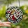 Winter Nature Lovers' Vibrant Tiffany Stained Glass Cardinal Berries Icicle Art Stained Glass Suncatcher - qArhHySmiS