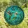Nature Lovers' Tiffany Style Hummingbird Floral Garden Mosaic Teal Emerald Orange Stained Glass Suncatcher - 4