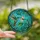 Nature Lovers' Tiffany Style Hummingbird Floral Garden Mosaic Teal Emerald Orange Stained Glass Suncatcher - 2