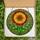 Art Lovers' Vibrant Stained Glass Tiffany Style Blooming Flower Botanical Mosaic Ruby Red Orange Green Stained Glass Suncatcher - 5