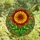 Art Lovers' Vibrant Stained Glass Tiffany Style Blooming Flower Botanical Mosaic Ruby Red Orange Green Stained Glass Suncatcher - 4