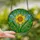 Nature Lovers' Intricate Stained Glass Daffodil Bloom Mosaic Spring Foliage Stained Glass Suncatcher - 2
