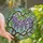 Nature Lovers' Tiffany Stained Glass Wisteria Floral Mosaic: Purple, Green & Sky Blue Jewel Tones Stained Glass Suncatcher - EjxlokNOWM