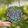 Nature Lovers' Tiffany Stained Glass Wisteria Floral Mosaic: Purple, Green & Sky Blue Jewel Tones Stained Glass Suncatcher - uakNbIPuPb