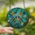 Nature Lovers' Vibrant Tiffany Stained Glass Songbirds & Floral Mosaic Art: Blue, Red, Green Jewel Tones Stained Glass Suncatcher - 1tOfFNs8LQ