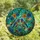 Nature Lovers' Vibrant Tiffany Stained Glass Songbirds & Floral Mosaic Art: Blue, Red, Green Jewel Tones Stained Glass Suncatcher - 9nG-ExMaho