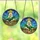 Eclectic Art Enthusiasts Vibrant Stained Glass Jesus T-Rex UFO Desert Mosaic With Blue Green Hues Stained Glass Suncatcher - 4pSYWORKM3