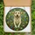 Labrador Lovers' Joyful Golden Labrador Stained Glass Running Art with Jewel Toned Wildflowers & Meadow Mosaic Stained Glass Suncatcher - Nq8S3fMJNa