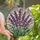 Nature Lovers' Intricate Stained Glass Lavender Floral Tiffany Style Jewel Tone Design Stained Glass Suncatcher - 1