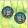 Fantasy Art Lovers' Whimsical Opossum Witch Hat Magic Wand Stained Glass Night Sky Jewel Tone Art Stained Glass Suncatcher - 3