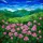 Art Lovers' Tiffany Stained Glass Pink Rhododendron & Verdant Mountains Blue Sky Pattern Stained Glass Suncatcher - 6