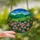 Art Lovers' Tiffany Stained Glass Pink Rhododendron & Verdant Mountains Blue Sky Pattern Stained Glass Suncatcher - 2