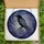 Mystic Art Lovers' Stained Glass Raven Galaxy Mosaic Iridescent Lavender Blue Pink Stained Glass Suncatcher - 5
