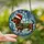 Dachshund Lovers' Jewel Tone Stained Glass Christmas Dog Festive Mosaic Pattern Stained Glass Suncatcher - 2