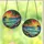 Tropical Art Lovers' Vibrant Stained Glass Beach Sunset Ocean Palm Tree Mosaic Jewel Tones Edge-to-Edge Stained Glass Suncatcher - 3
