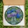 Art Lovers' Tiffany Style Stained Glass Hydrangea Bouquet Sapphire Blue Lavender Amber Stained Glass Suncatcher - yvvIL2FXaE