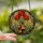 Art Lovers' Vibrant Tiffany Stained Glass Red Poppies Yellow Daisies Floral Botanical Mosaic Geometric Vase Stained Glass Suncatcher - 2