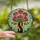 Art Lovers' Intricate Tiffany Stained Glass Floral Mosaic Dream Garden Vibrant Pink Green Blue Yellow Stained Glass Suncatcher - 2