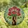 Art Lovers' Intricate Tiffany Stained Glass Floral Mosaic Dream Garden Vibrant Pink Green Blue Yellow Stained Glass Suncatcher - 4