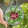 Art Lovers' Tiffany Style Stained Glass Peony Calla Lily Mosaic Crimson Blue Green Stained Glass Suncatcher - 1