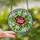 Art Lovers' Tiffany Style Stained Glass Peony Calla Lily Mosaic Crimson Blue Green Stained Glass Suncatcher - 2