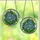 Art Lovers' Tiffany Style Stained Glass Cerulean Blue Daisy & Emerald Green Leaf Mosaic Stained Glass Suncatcher - uuJkYkEt2F