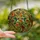Nature Lovers' Tiffany Style Stained Glass Hummingbird Emerald Ruby Amber Fall Leaves Vine Mosaic Stained Glass Suncatcher - OwbGCU-Nwq