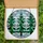Nature & Art Enthusiasts' Tiffany Stained Glass Emerald Green Winter Forest Evergreen Mosaic Stained Glass Suncatcher - ZWeTWrDAXI