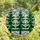 Nature & Art Enthusiasts' Tiffany Stained Glass Emerald Green Winter Forest Evergreen Mosaic Stained Glass Suncatcher - vonSdYD3zQ