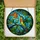 Nature & Art Lovers' Tiffany Stained Glass Hummingbird Emerald Golden Orange Floral Mosaic Stained Glass Suncatcher - 5