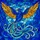 Nature & Art Enthusiasts Vibrant Tiffany Stained Glass Bird Royal Blue Sunny Yellow Turquoise Teal Intricate Mosaic Sky Stained Glass Suncatcher - 6