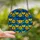 Art Nouveau Fans' Intricate Stained Glass Heart Mosaic Cerulean Blue Golden Yellow Stained Glass Suncatcher - mDfw8hAf78