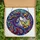 Fantasy Art Lovers' Majestic Stained Glass Unicorn Jewel Tone Blue Purple Gold Orange Fuchsia Mosaic Stained Glass Suncatcher - 5